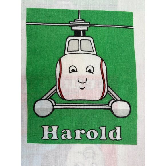 Thomas the Tank Engine Twin Flat Sheet | 1990s Thomas & Friends Bedding Vintage - Picture 4 of 8